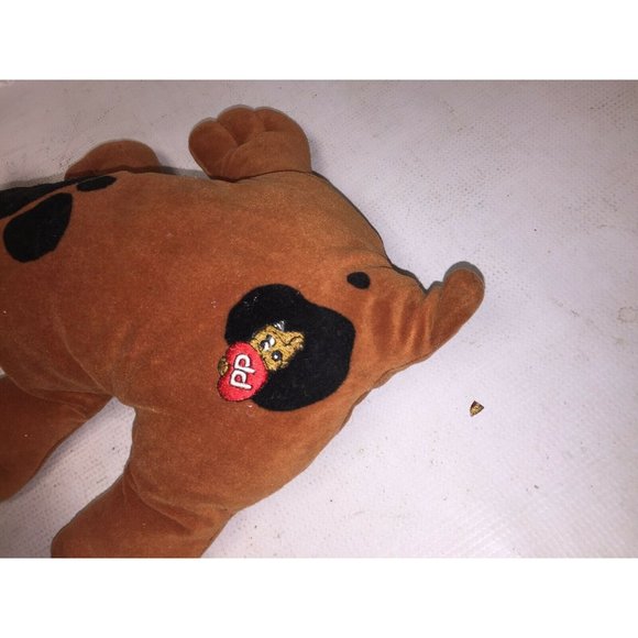 Pair of POUND PUPPIES  1985 Classic 18" Dog & 6" Puppy Plush Spots - Picture 6 of 11